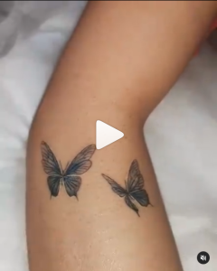 تاتو کاور زخم های دست طرح پروانه