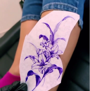 تاتو کاور لک پوستی روی ساق پا